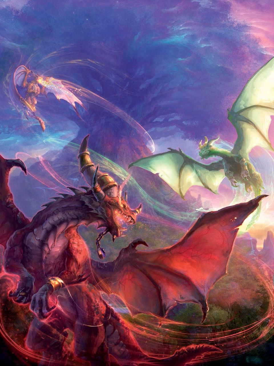 The Aspects blessing Nordrassil, from World of Warcraft: Chronicle