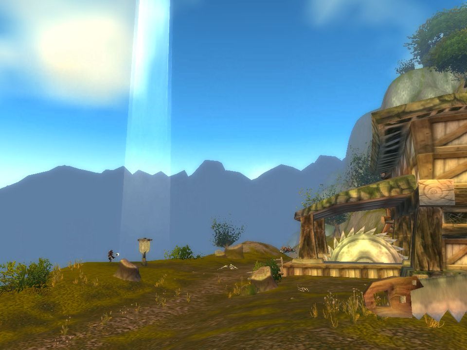 The Lumber Mill on its ridge above the Blacksmith