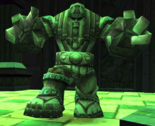 A Vault Warder, the last and strongest of his defenders
