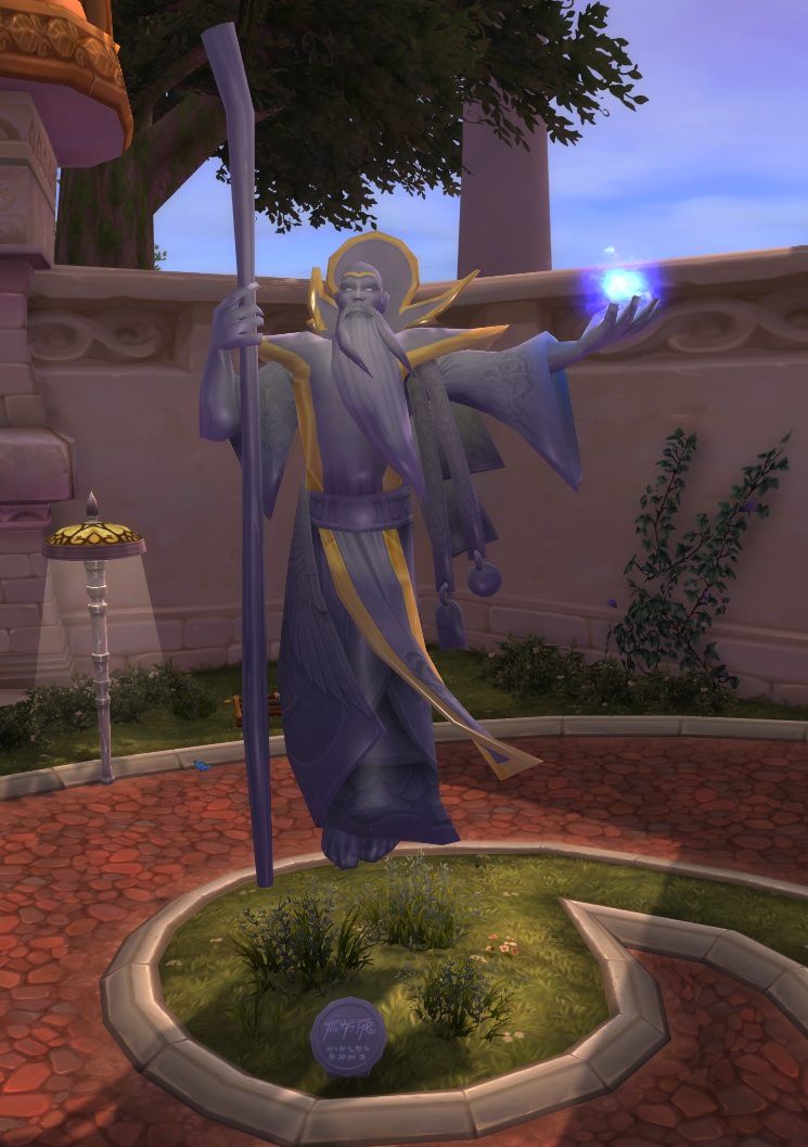 The memorial to Antonidas in the rebuilt city of Dalaran