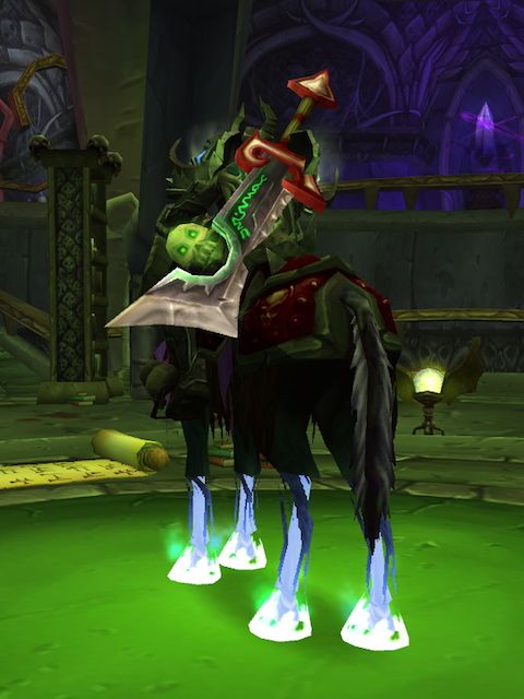 Darion Mograine carrying the Corrupted Ashbringer in Wrath of the Lich King
