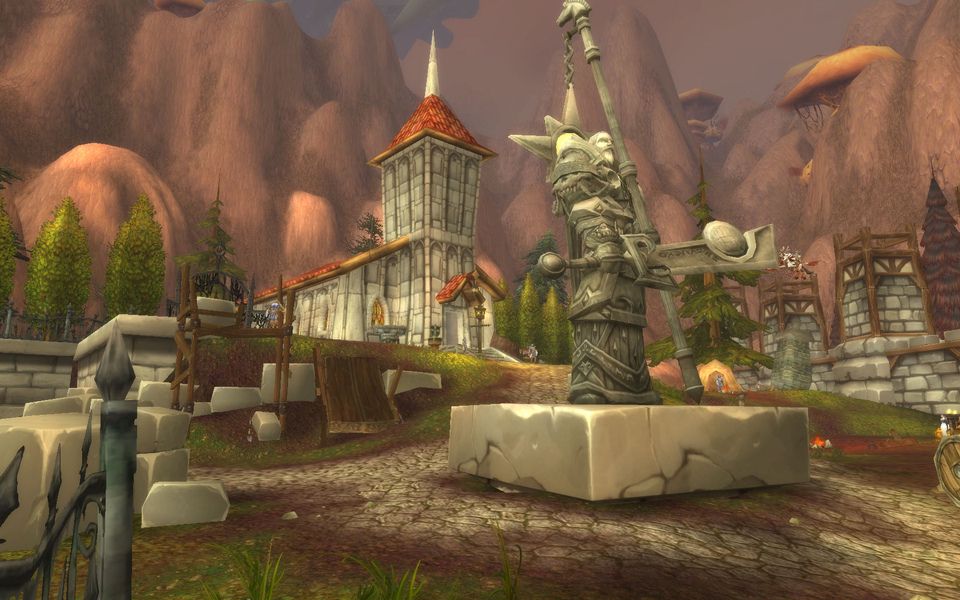 Light's Hope Chapel in the Eastern Plaguelands, where players are attuned to Naxxramas