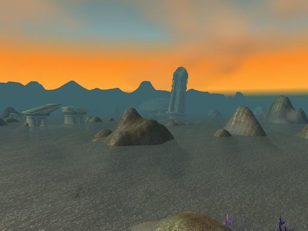Ruins in the shallows of the Bay of Storms