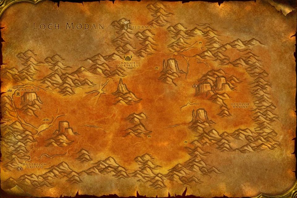 The Classic world map of the Badlands