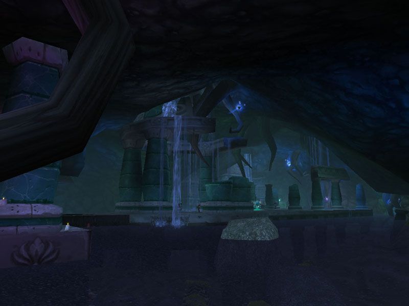 The Moonshrine Ruins, where the Fathom Stone lies under the water