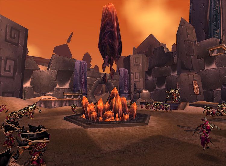 A Blizzard preview screenshot of Ahn'Qiraj from before the gates opened