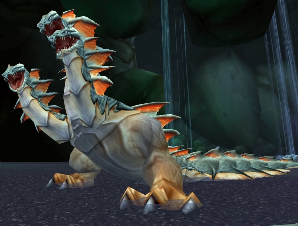 Aku'mai, the hydra at the bottom of the temple