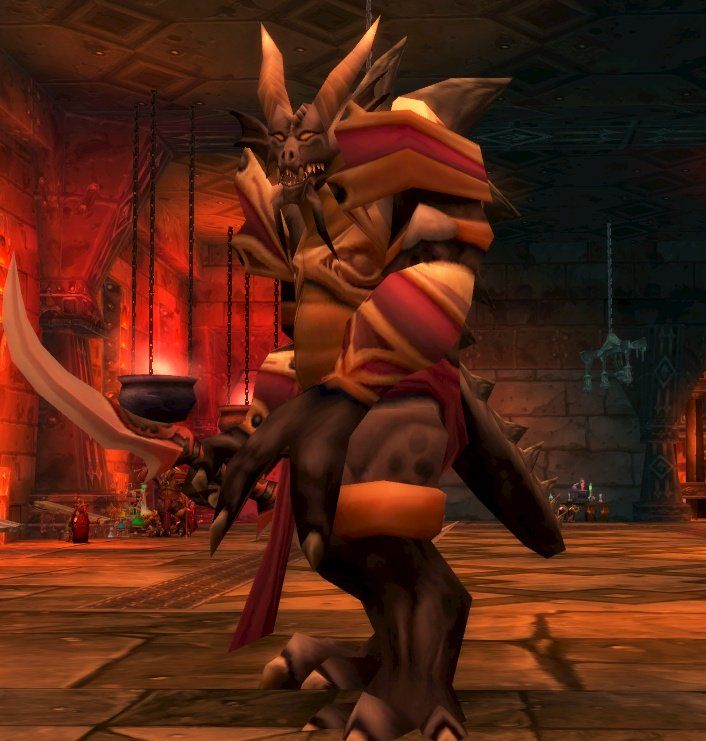 A Death Talon Wyrmguard, one of the dragonkin on the way to the Broodlord