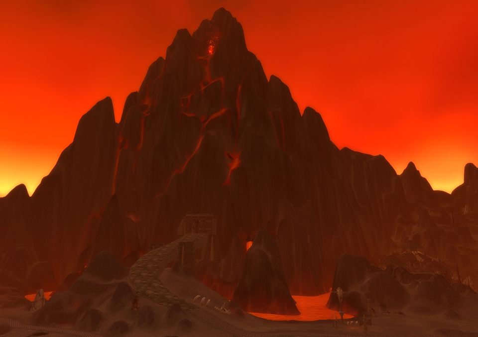 Blackrock Mountain rising over the steppes