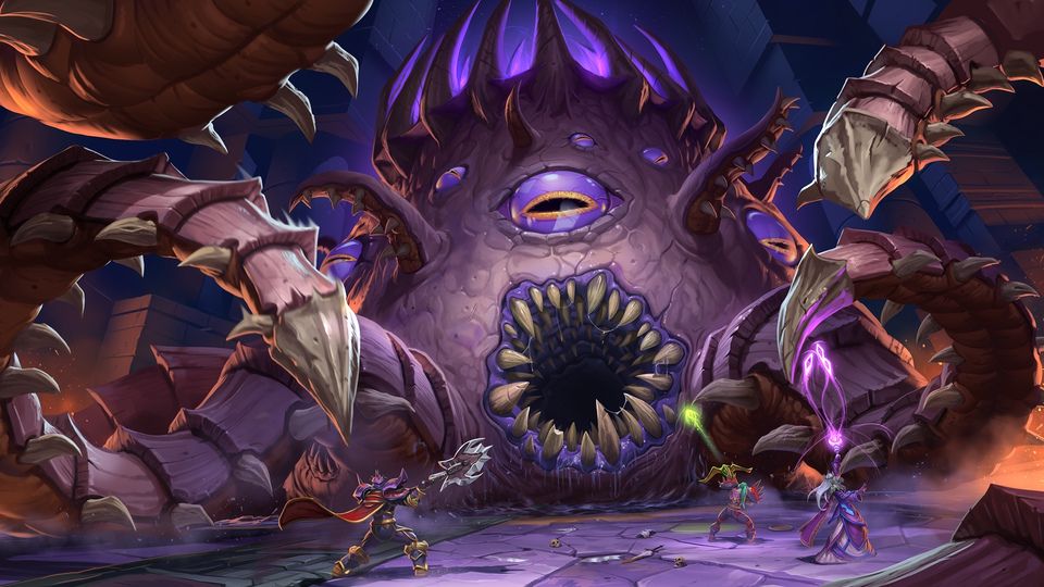 C'Thun in WoW Classic key art for Ahn'Qiraj