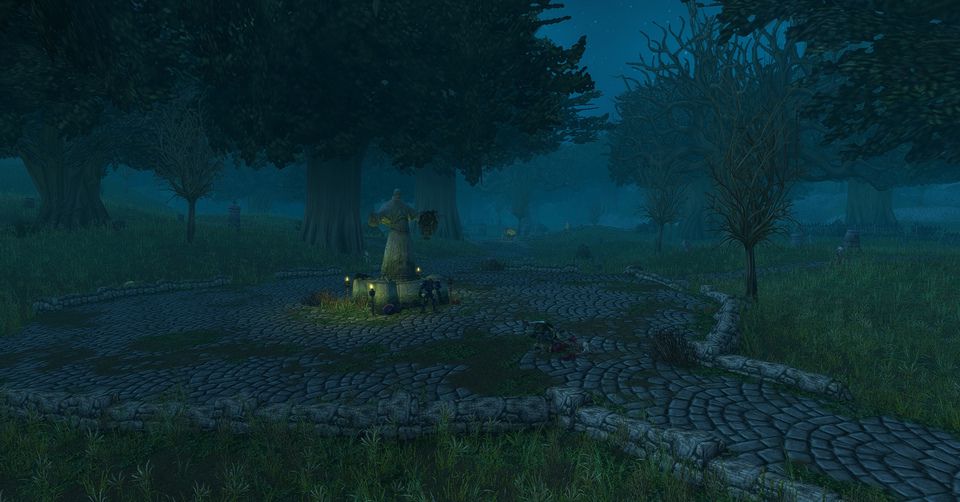 Raven Hill Cemetery in Duskwood, where ghosts begin their run back