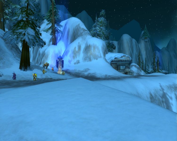 Stonehearth Graveyard in Alterac Valley, where a spirit healer brings back fallen players in waves