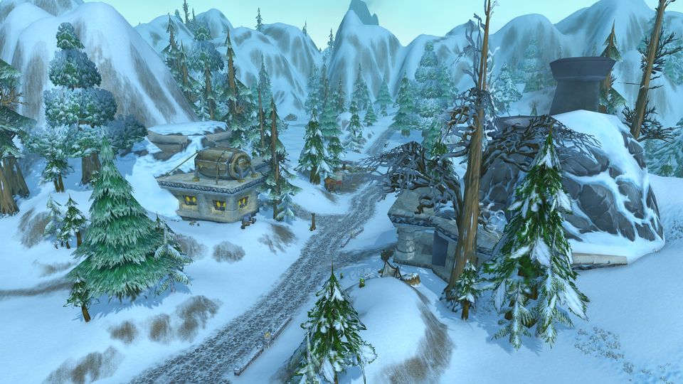 Kharanos, the main town of Dun Morogh