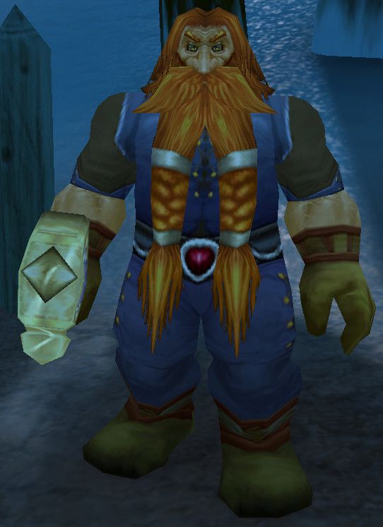 Balir Frosthammer, a dwarf who hands out quests in Coldridge Valley