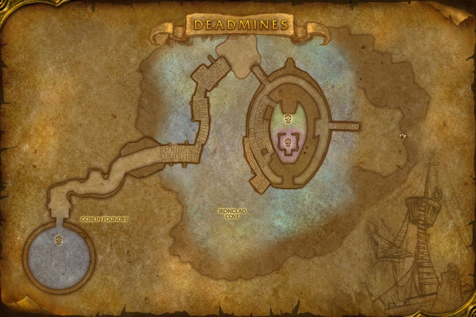 Map of the Deadmines