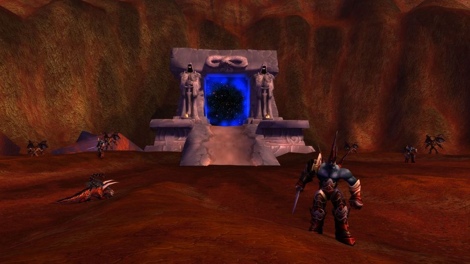 The Dark Portal's crater in the Blasted Lands