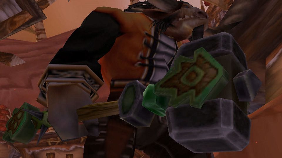 The Mallet of Zul'Farrak, shown in its later form as a weapon