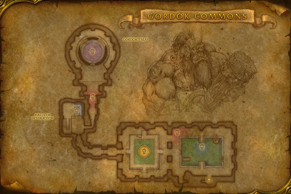 The Gordok Commons on the in-game map