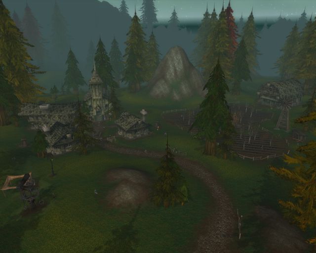 Tarren Mill, the Forsaken town in the hills