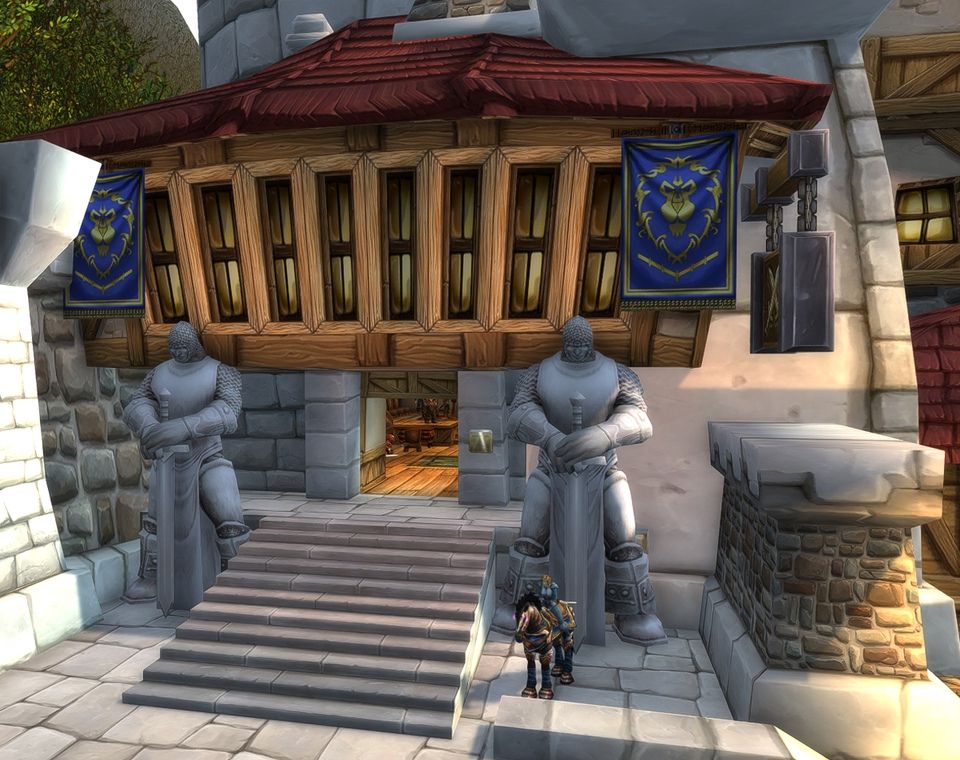 Champions' Hall in Stormwind, the Alliance officers' barracks opened at rank 6