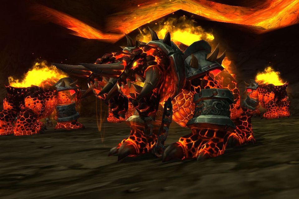 A Core Hound in Molten Core, the raid where he became a raid leader