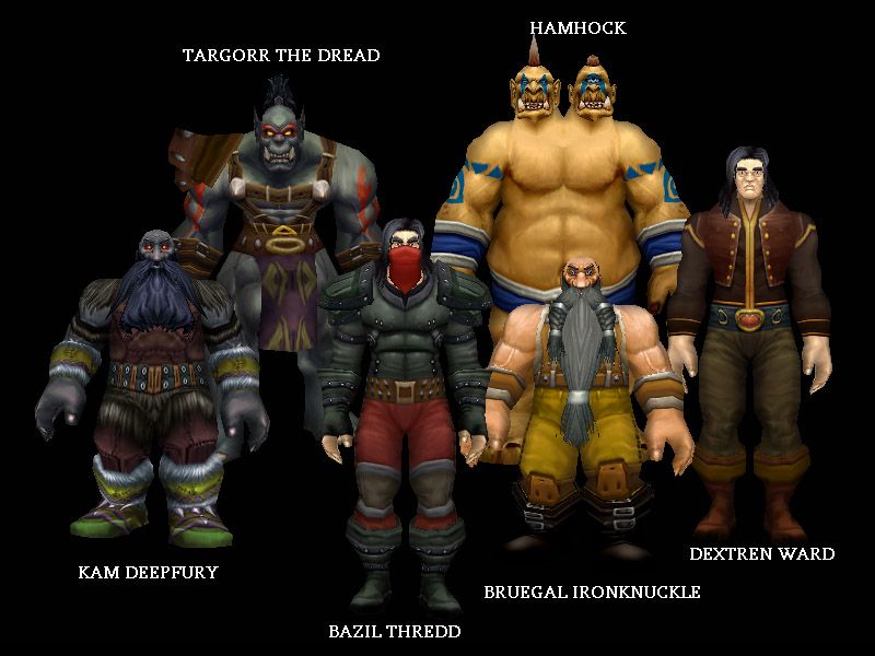 The Stockade's notable inmates; Kam Deepfury stands at the bottom left