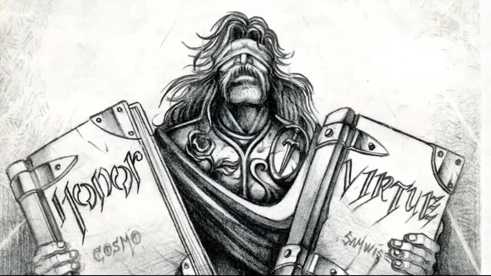 Samwise Didier's early concept sketch of Uther the Lightbringer