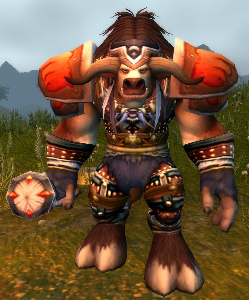 Brumn Winterhoof, the Horde's Elemental leatherworking trainer in Arathi Highlands