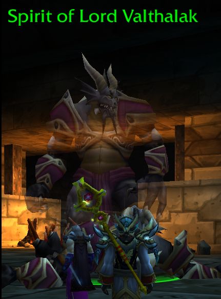 The Spirit of Lord Valthalak, who appears after his death
