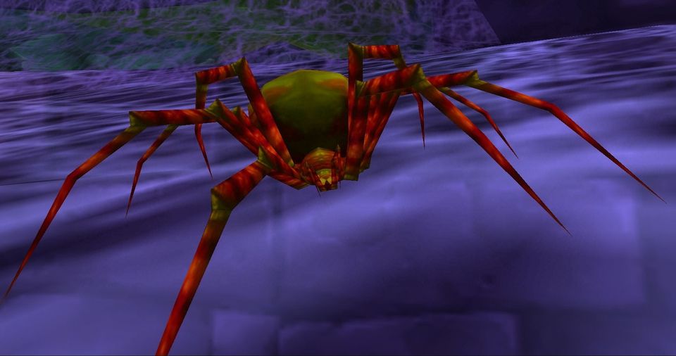 A Maexxna Spiderling, one of the hatchlings that swarm the raid