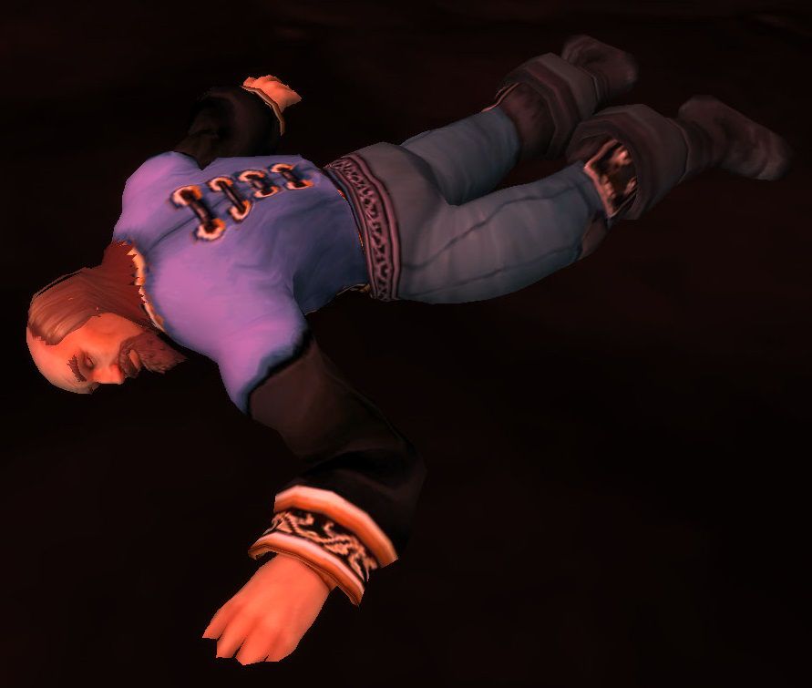 Barthilas's human form, left behind when he dies