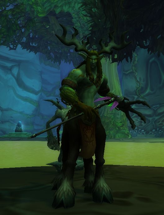 Celebras the Cursed, who wanders Poison Falls near Meshlok