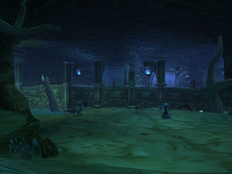 The Wicked Grotto, the purple-crystal side of Maraudon near Meshlok's spot