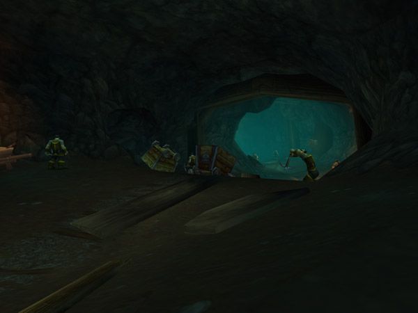 The mine tunnels of the Deadmines, where the Defias miners work