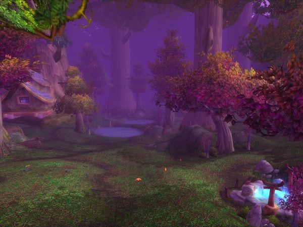 Shadowglen, the night elves' starting area on Teldrassil
