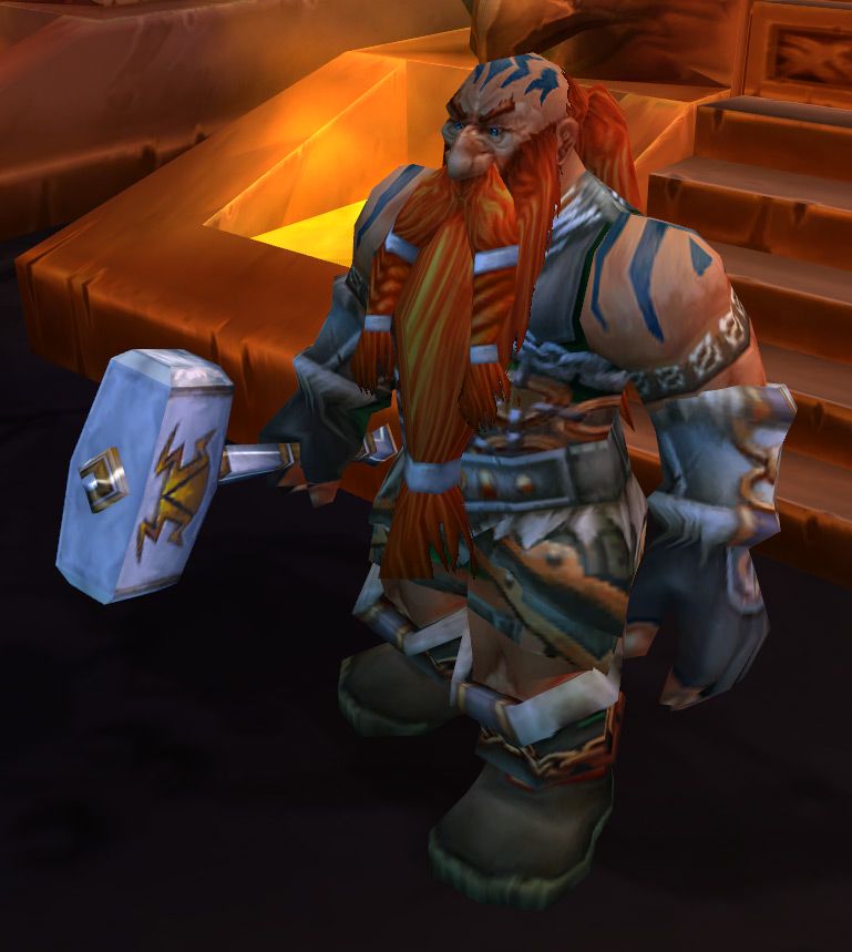 Falstad on the Council of Three Hammers in Ironforge, after the fix