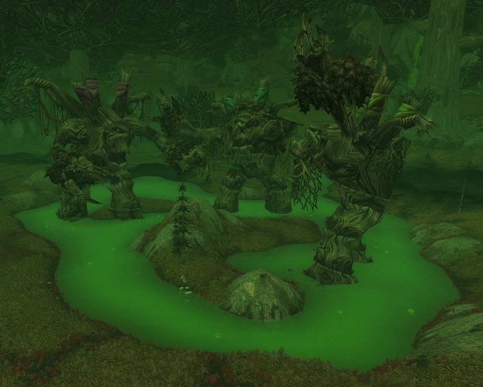 Irontree Woods in Felwood, where the three Ancients stand