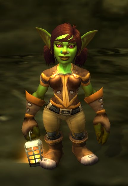 Yuka Screwspigot, Ribbly's sister, in the Burning Steppes