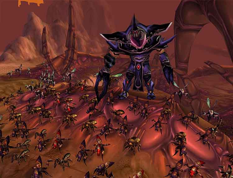 General Rajaxx and his qiraji army
