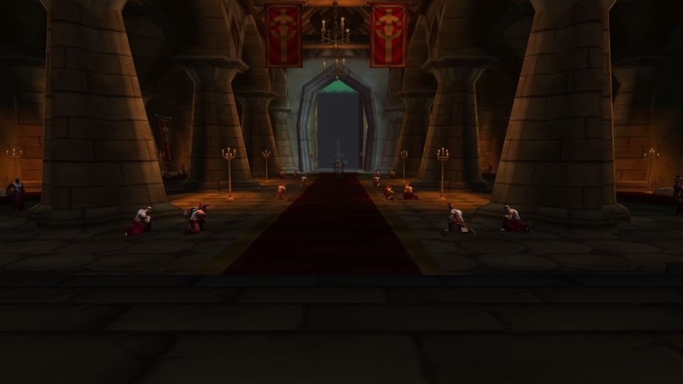 The Corrupted Ashbringer arrives in the Crusader's Chapel