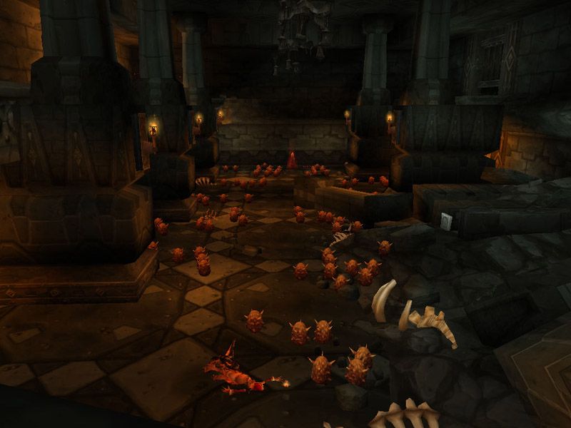 The Rookery, its floor covered in eggs