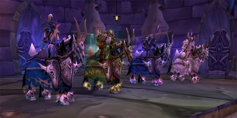 The four riders together in Naxxramas