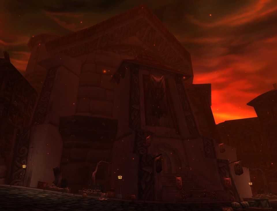 The Scarlet Bastion, whose courtyard Timmy haunts