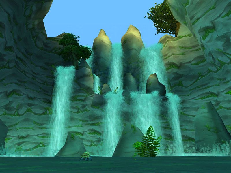 Earth Song Falls, the inner caverns where Gizlock hides in Classic