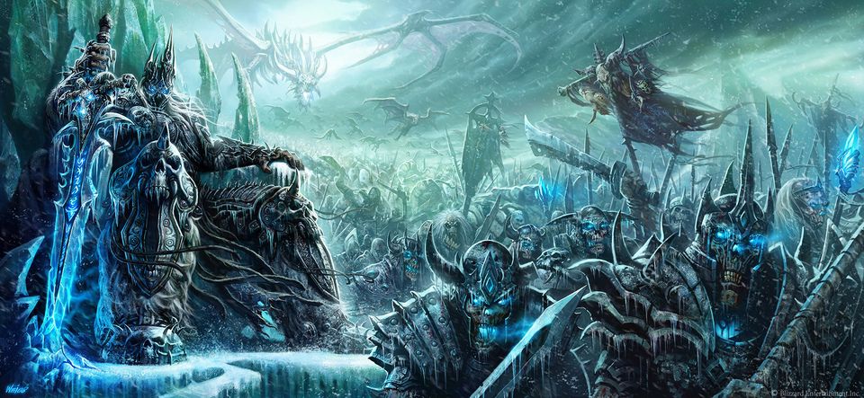 Box art for Wrath of the Lich King, on which Chilton was lead designer