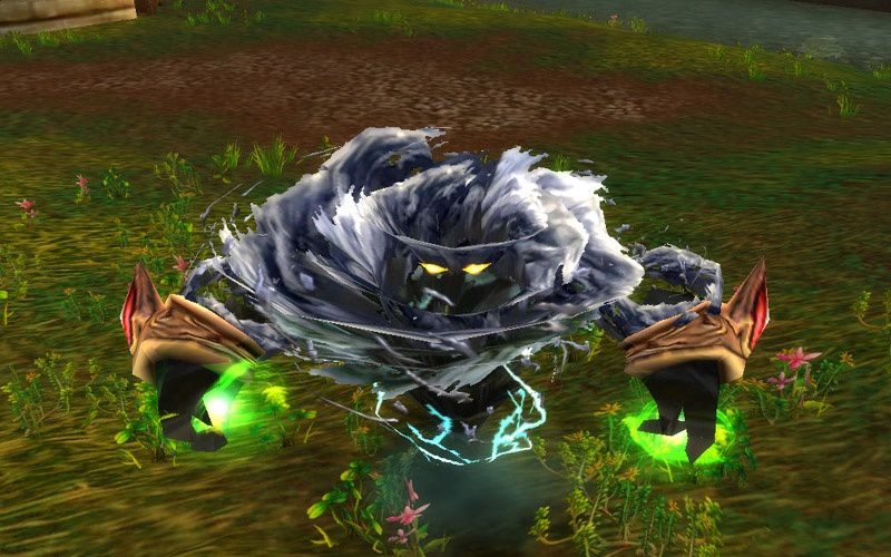 Cyclonian, the air elemental the warrior summons for the Whirlwind weapon