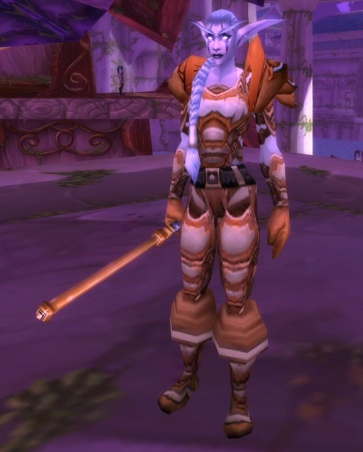 Ilyenia Moonfire, the weapon master in Darnassus