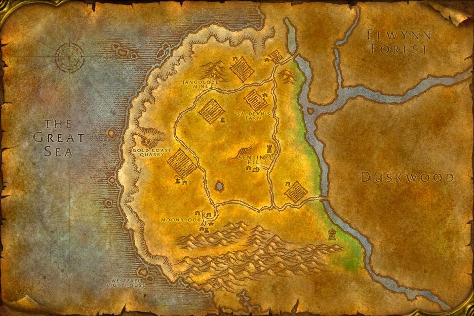 The Classic world map of Westfall
