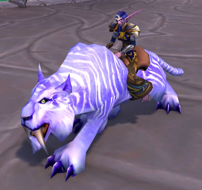 The Winterspring Frostsaber, the faction's only reward
